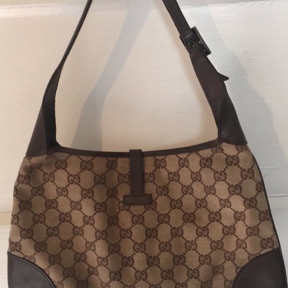Gucci Vintage Jackie Hobo Canvas Bag on Mercari - Picture 2 of 8